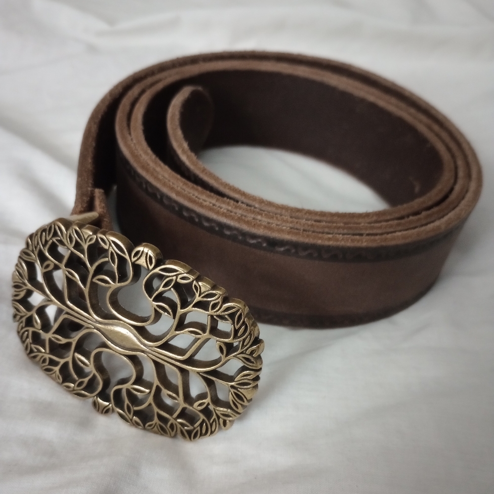 Bronze Italian Leather Belt